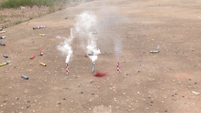 #23707 Humo Fuente pirotécnica