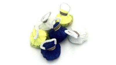 #23816 White paper streamers