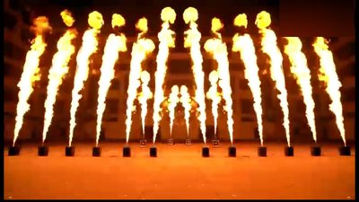#25102 Flame wave machine